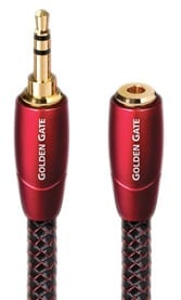 AudioQuest 3,5″/3,5″ female Golden Gate 1,0 m. - Koptelefoon kabel