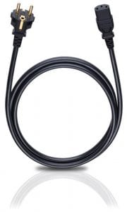 Oehlbach Powercord C13 5,0 m. zwart