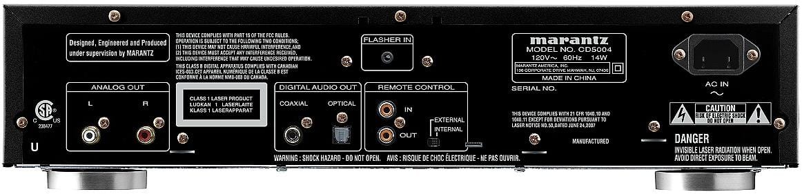 Marantz CD5004 zwart - achterkant - CD speler