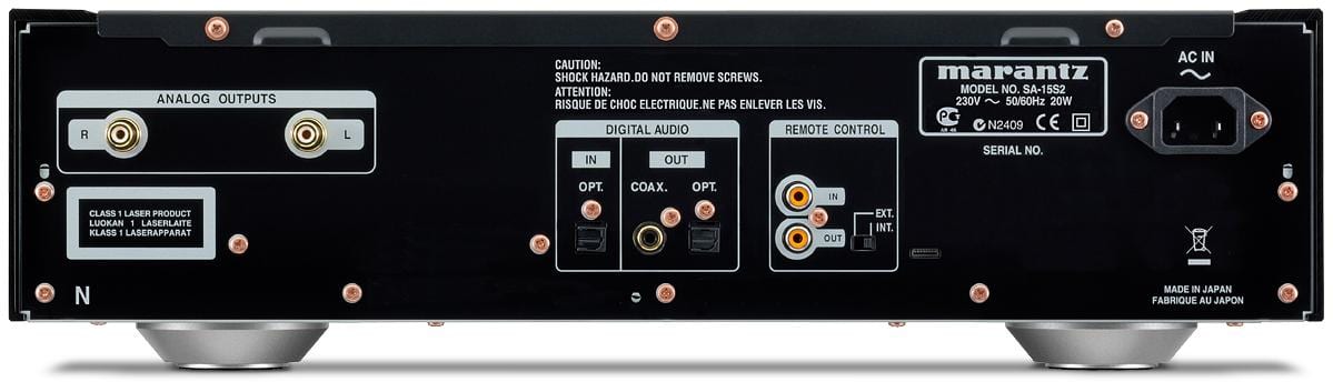 Marantz SA-15S2 L.E. zwart - achterkant - CD speler