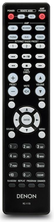 Denon DCD-720AE zwart - afstandsbediening - CD speler