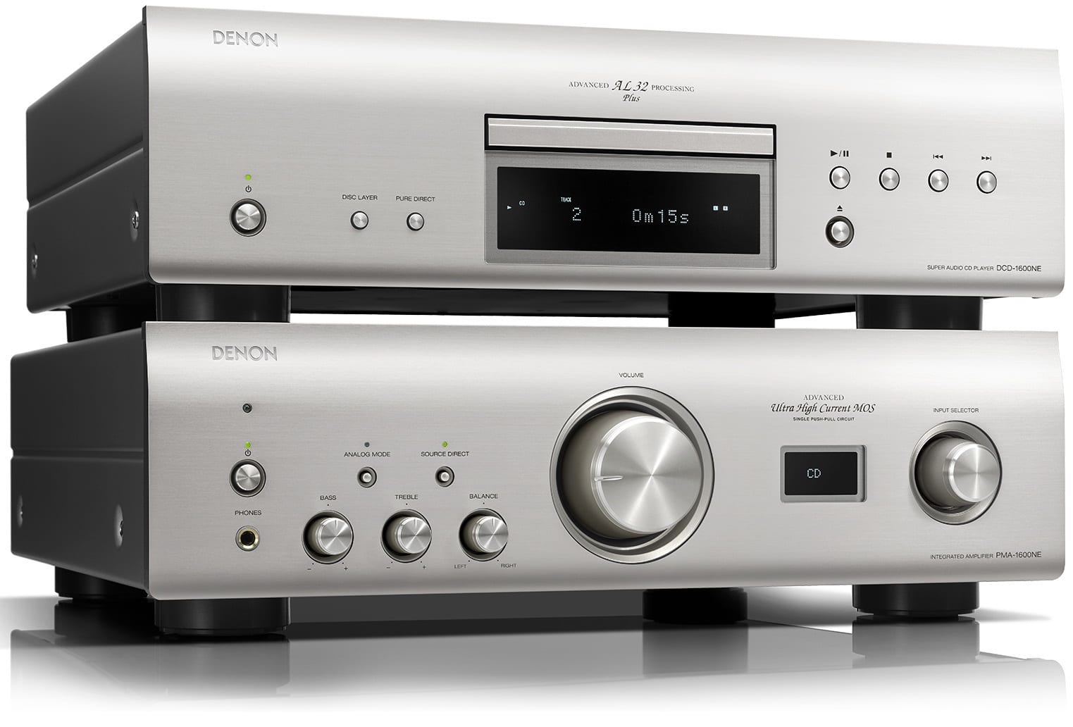 Denon DCD-1600NE zilver - CD speler