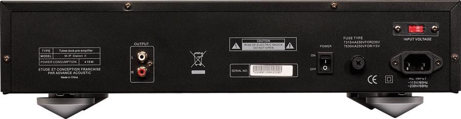 Advance Acoustic MIP Station II - achterkant - Audio streamer