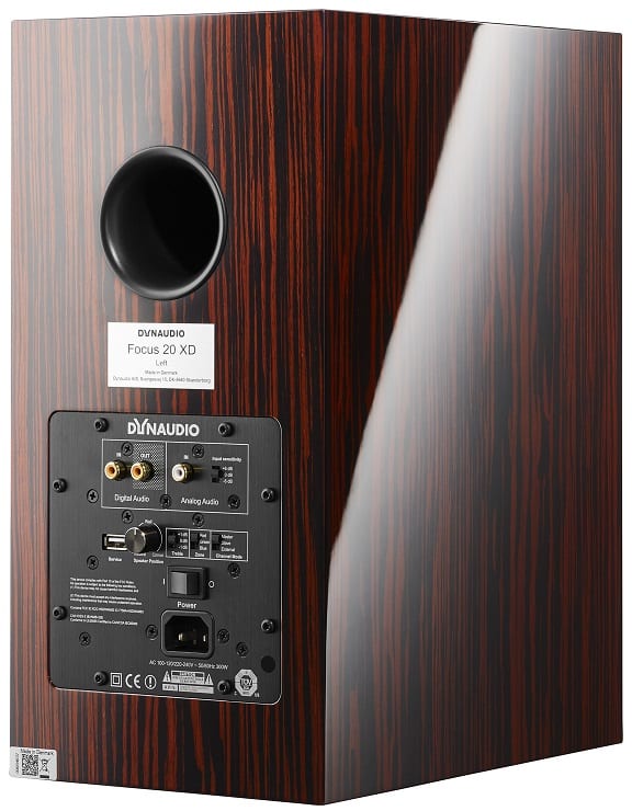 Dynaudio Focus 20 XD rosewood high gloss - achterkant - Actieve speaker