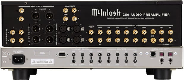 McIntosh C50 - achterkant - Voorversterker