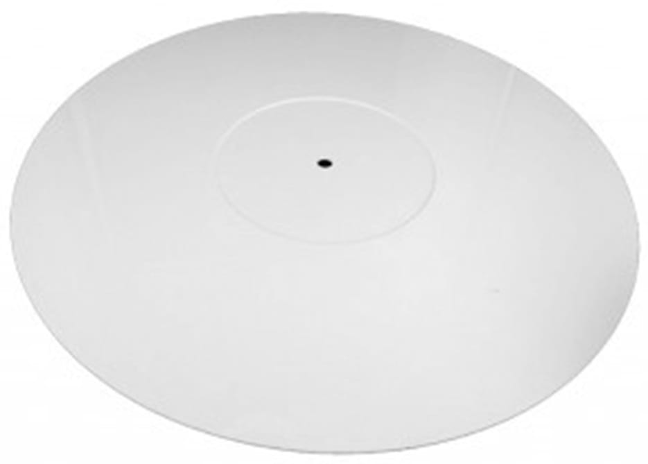 Tonar platenmat pure white perspex (5976) - Platenspeler accessoire