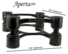 IsoAcoustics Aperta 200 zwart - Speaker standaard