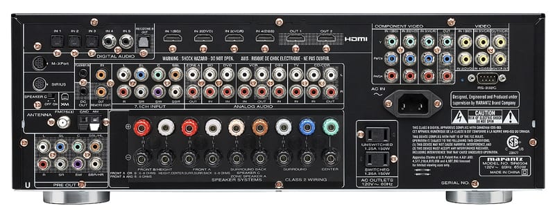 Marantz SR6004 zwart - achterkant - AV Receiver
