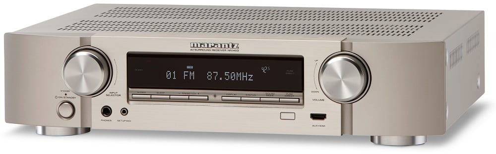 Marantz NR1403 zilver/goud - AV Receiver