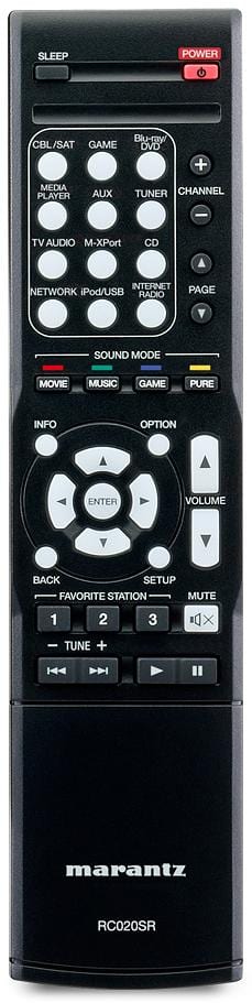 Marantz NR1504 zilver/goud - afstandsbediening - AV Receiver