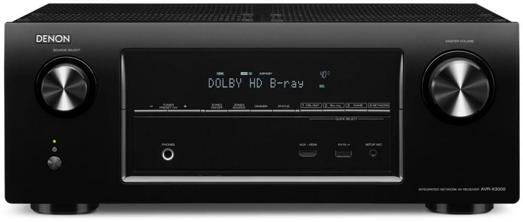 Denon AVR-X3000 zwart - AV Receiver