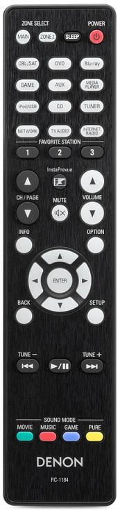 Denon AVR-X3000 zwart - afstandsbediening - AV Receiver