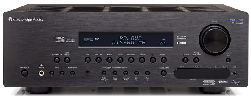 Cambridge Audio Azur 751R V2 zwart - AV Receiver