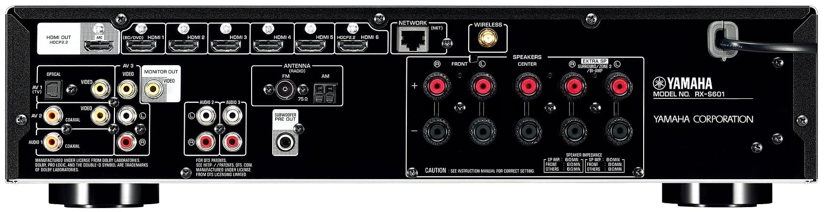 Yamaha RX-S601 zwart - AV Receiver