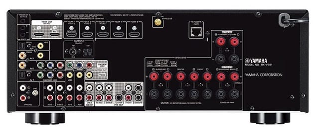 Yamaha RX-V781 zwart - achterkant - AV Receiver