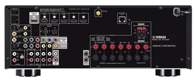 Yamaha RX-V681 zwart - achterkant - AV Receiver
