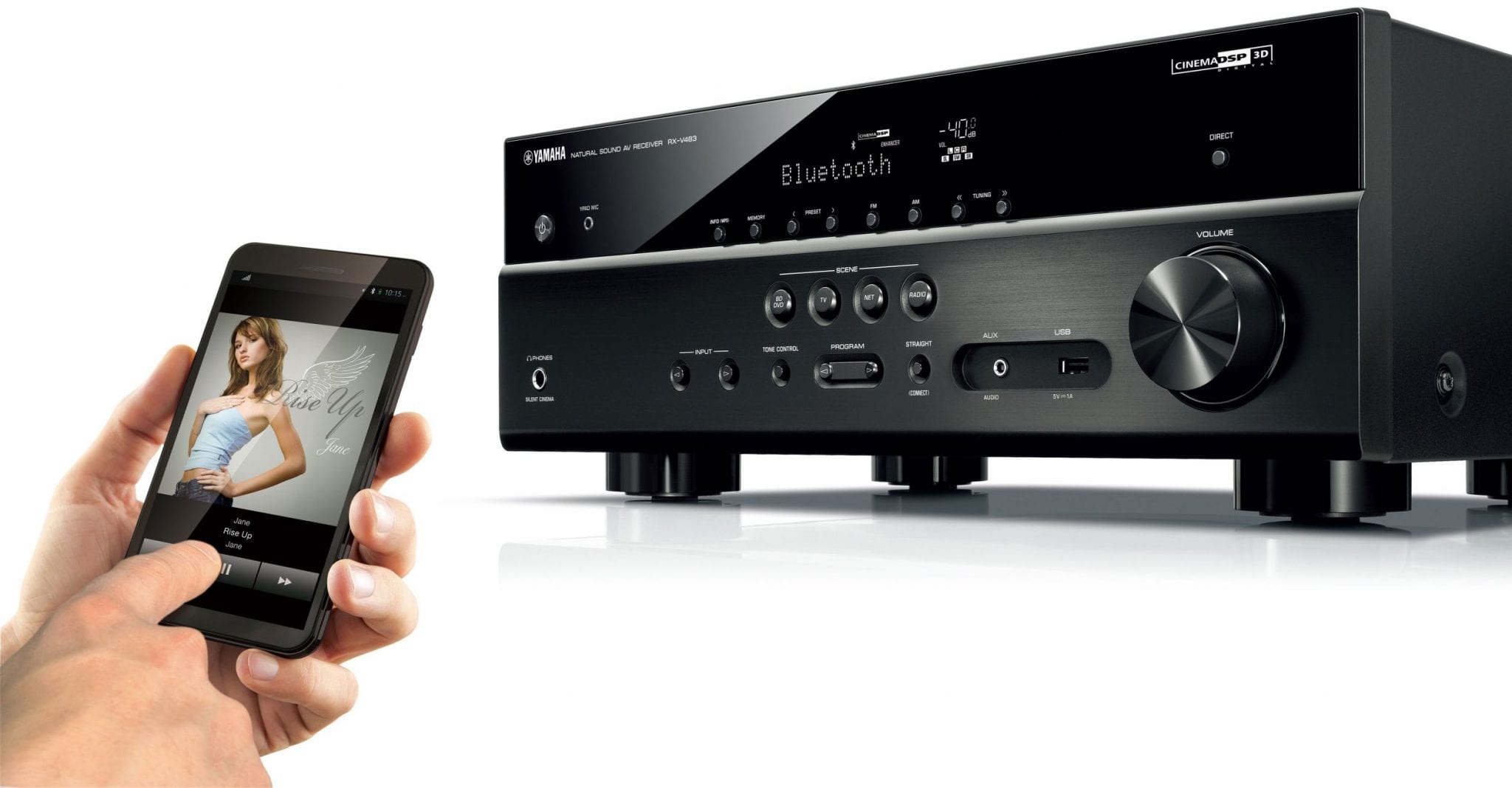 Yamaha RX-V483 zwart - AV Receiver