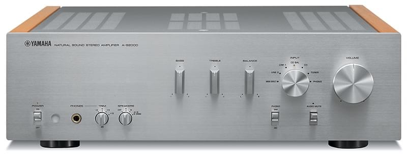 Yamaha A-S2000 zilver/beuken - Stereo versterker
