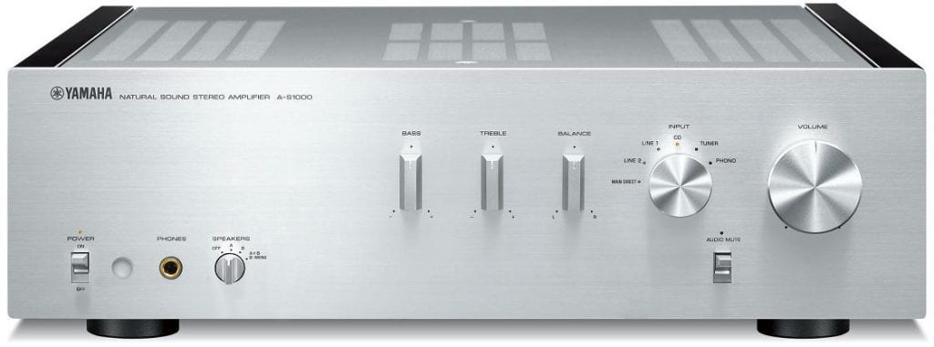Yamaha A-S1000 zilver/zwart hoogglans - Stereo versterker