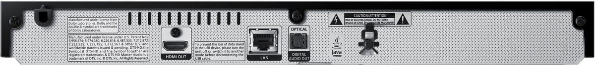 Samsung BD-H6500 - achterkant - Blu ray speler