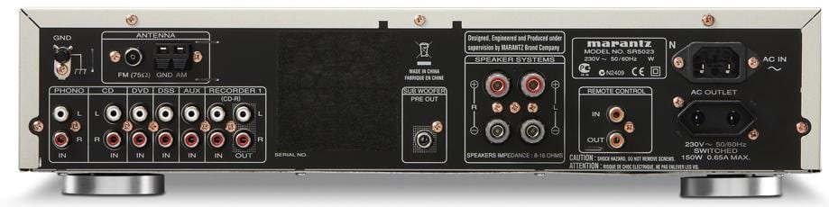 Marantz SR5023 zwart - achterkant - Stereo receiver
