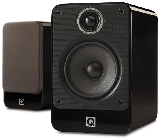 Q Acoustics 2020i zwart hoogglans - Boekenplank speaker