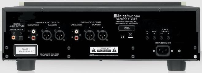McIntosh MCD201 - achterkant - CD speler