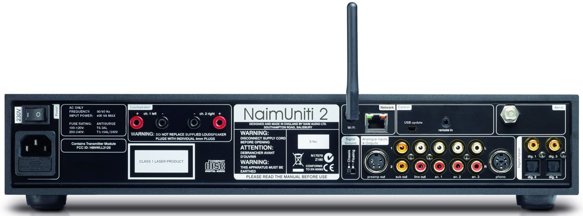 Naim NaimUniti 2 BT - achterkant - Stereo receiver