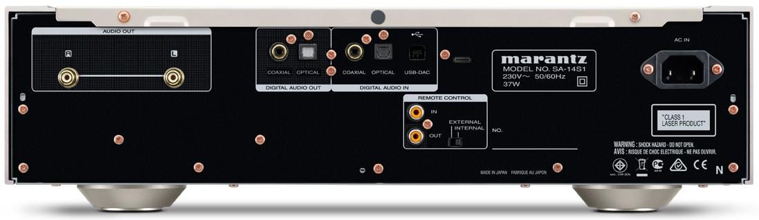 Marantz SA-14S1 zwart - achterkant - CD speler
