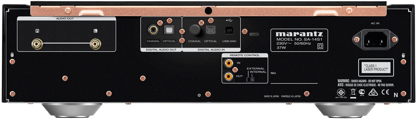 Marantz SA-14S1 S.E. goud - achterkant - CD speler