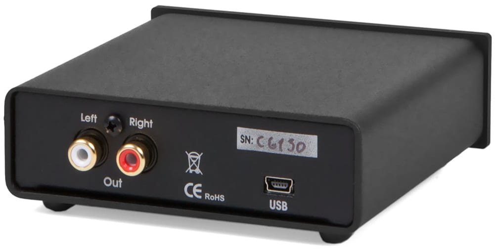 Pro-Ject USB Box S zilver - achterkant - DAC