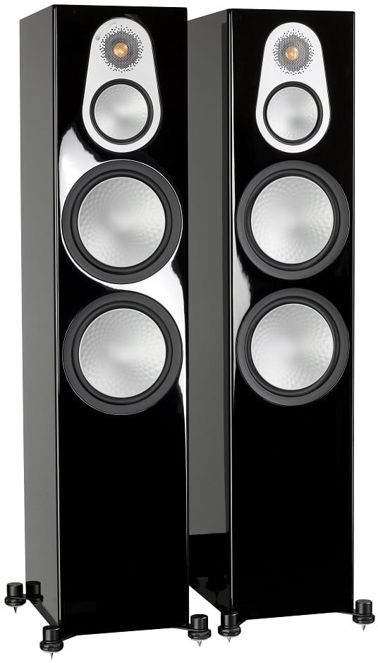 Monitor Audio Silver 500 6G zwart hoogglans - paar - Zuilspeaker