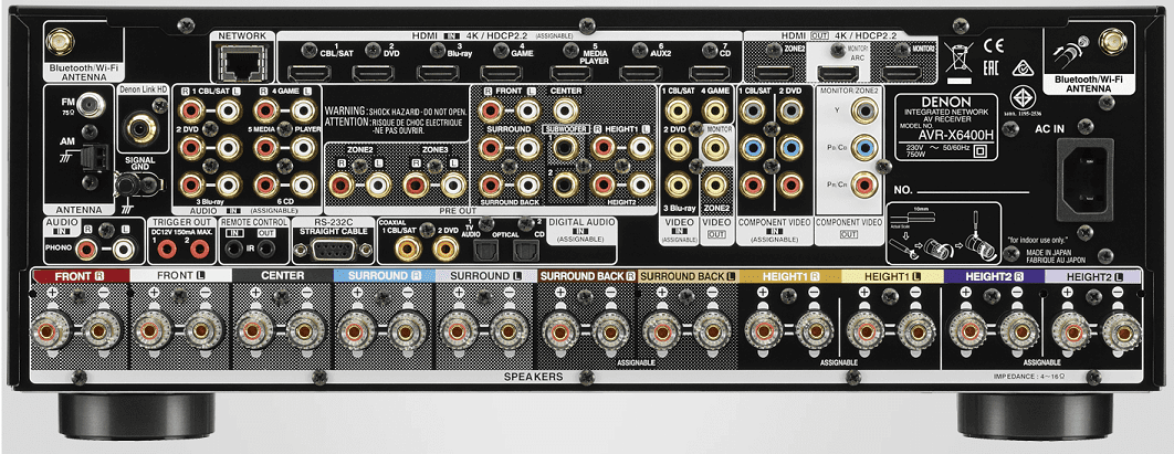 Denon AVR-X6400H zwart - AV Receiver