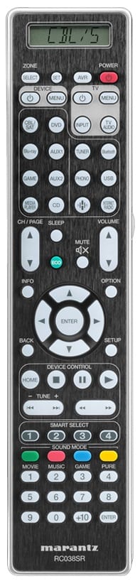 Marantz SR8012 zwart - afstandsbediening - AV Receiver