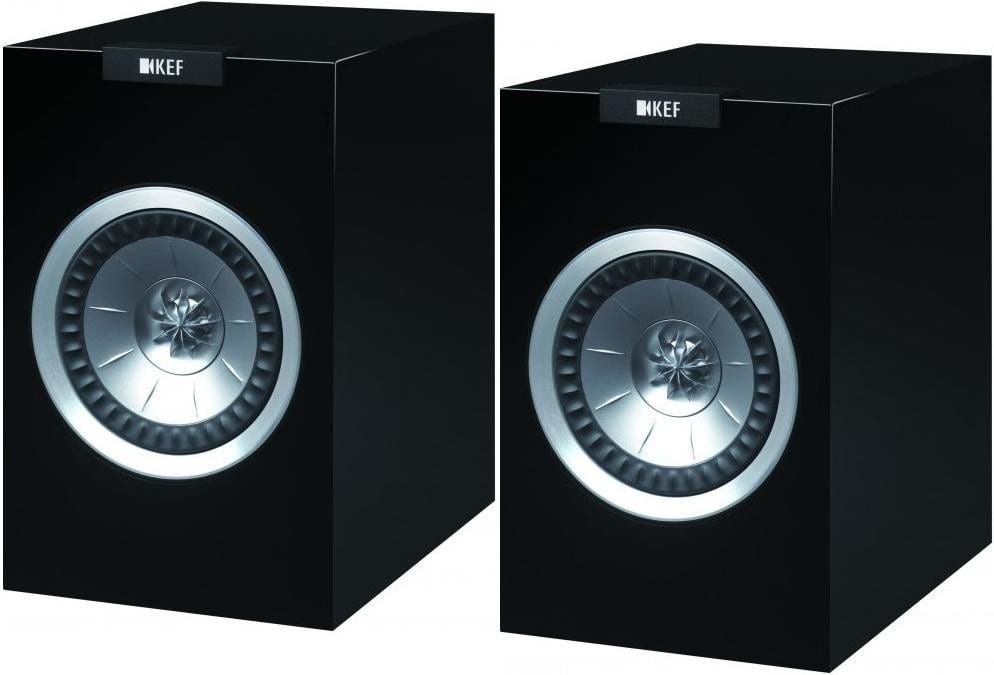 KEF R100 zwart hoogglans - Boekenplank speaker