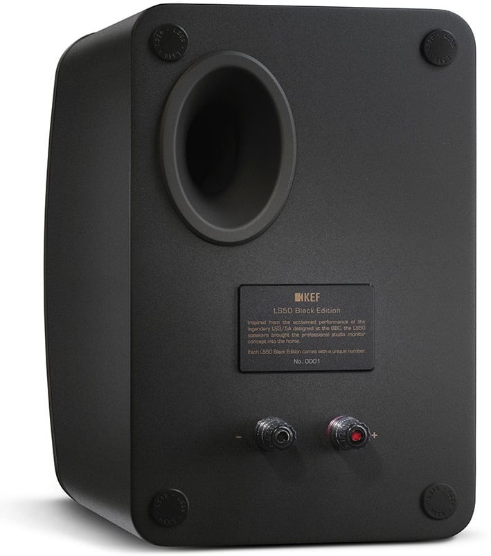KEF LS50 black edition - achterkant - Boekenplank speaker