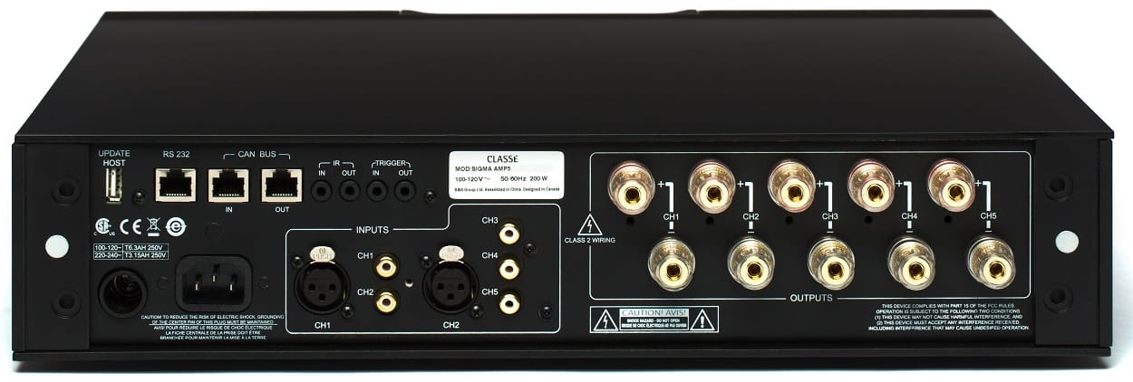 Classé Sigma AMP5 - achterkant - Surround eindversterker