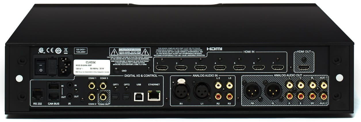 Classé Sigma SSP - achterkant - Surround processor