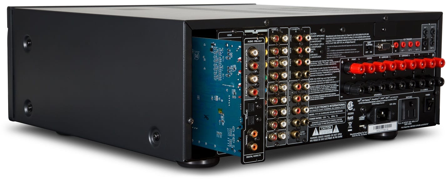 NAD T777 V3 graphite - achterkant - AV Receiver