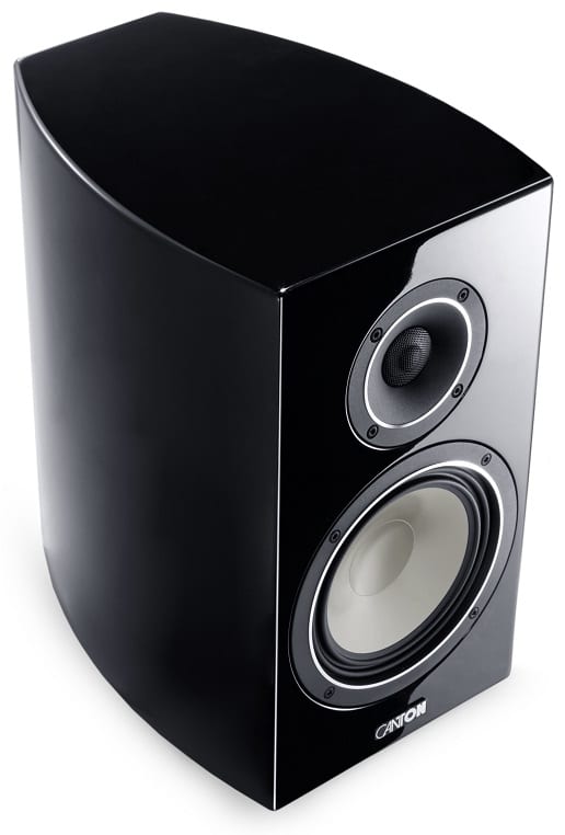 Canton Vento 836 zwart hoogglans - Boekenplank speaker