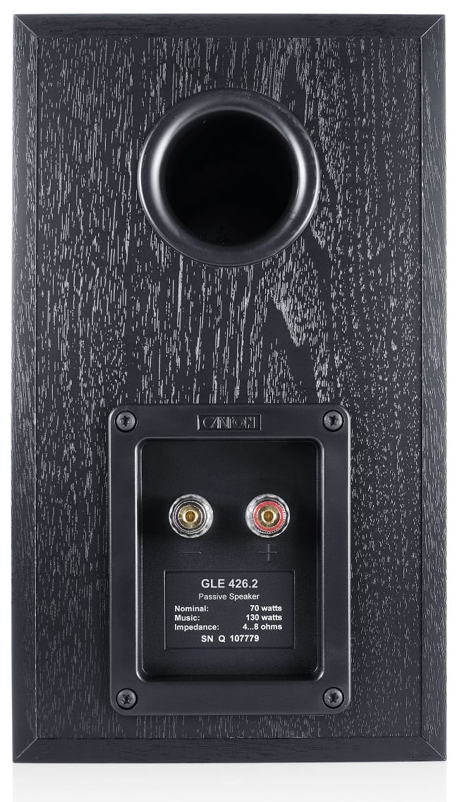 Canton GLE 426.2 zwart - Boekenplank speaker