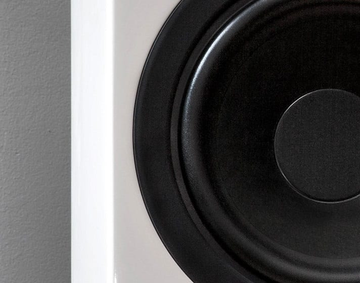 Cambridge Audio Aeromax 6 wit hoogglans - detail - Zuilspeaker