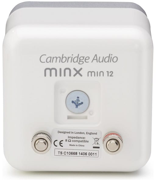 Cambridge Audio MINX Min12 wit hoogglans - achterkant - Satelliet speaker