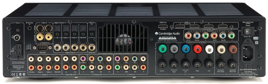 Cambridge Audio Azur 551R zwart - achterkant - AV Receiver
