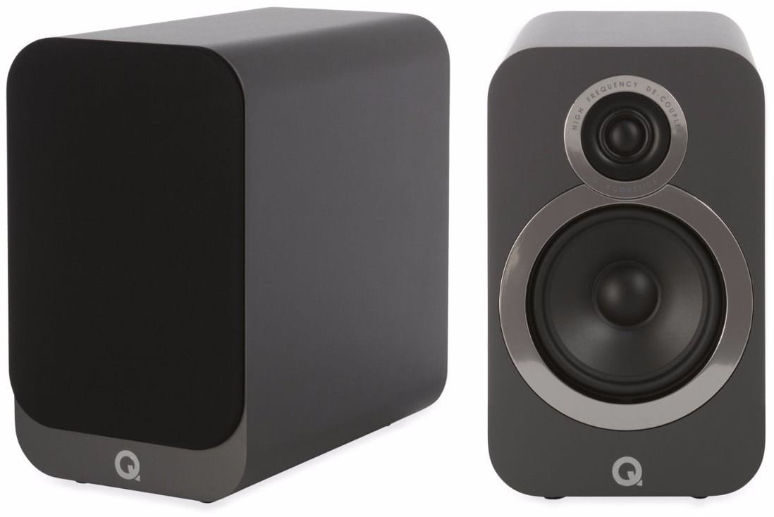 Q Acoustics 3020i grijs - paar - Boekenplank speaker