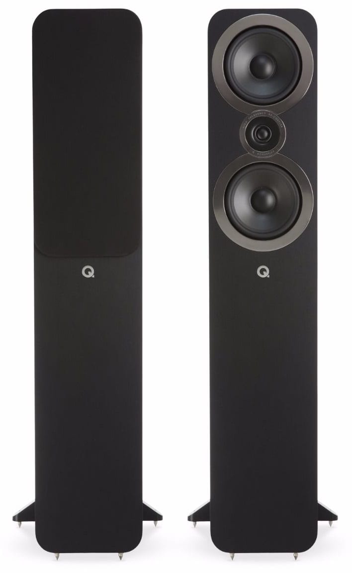Q Acoustics 3050i zwart - paar - Zuilspeaker
