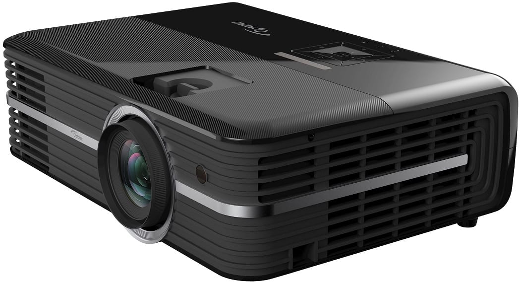 Optoma UHD350X - zij frontaanzicht - Beamer