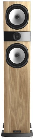 Fyne Audio F303 light oak - frontaanzicht zonder grill - Zuilspeaker