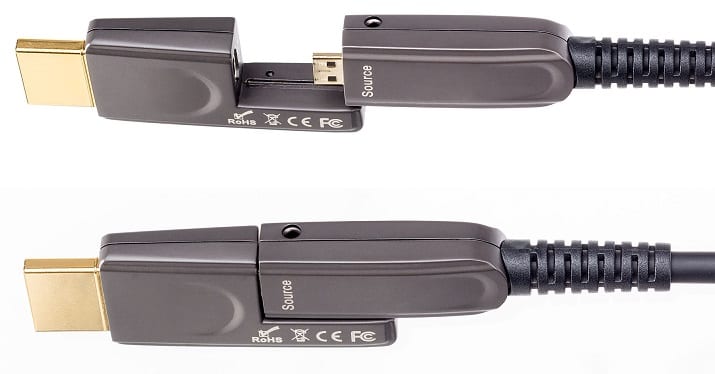 Inakustik HDMI-Micro 2.0 optical fiber cable 100,0 m. - connectoren - HDMI kabel
