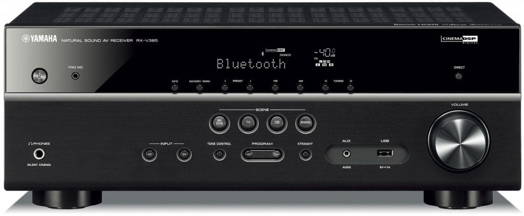 Yamaha RX-V385 zwart - AV Receiver